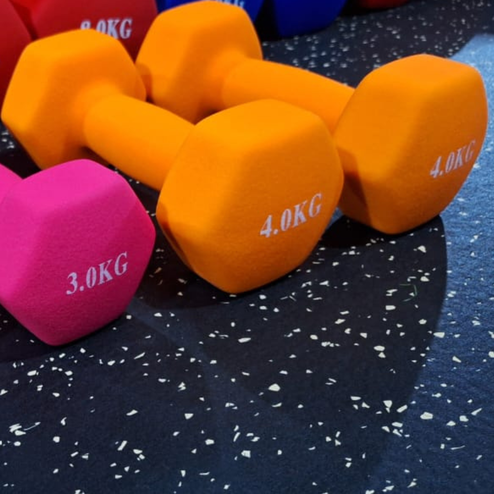 dumbbell vinyl hexa