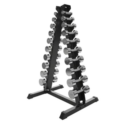 dumbbell set plus rack segitiga