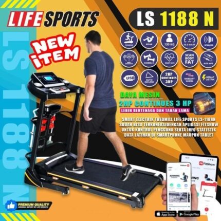 treadmill elektrik lifesports ls 1188