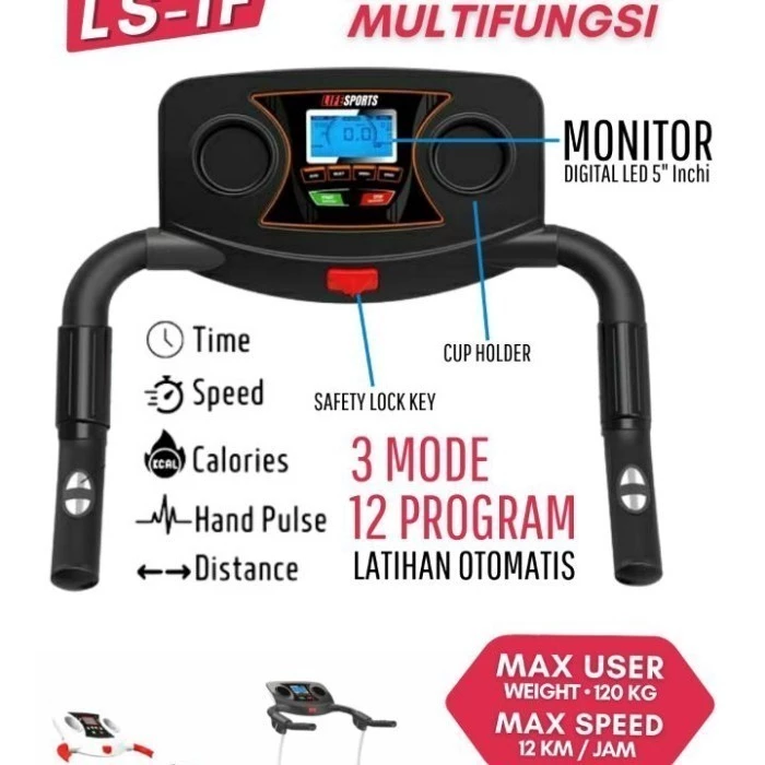 treadmill elektrik lifesports 1 f