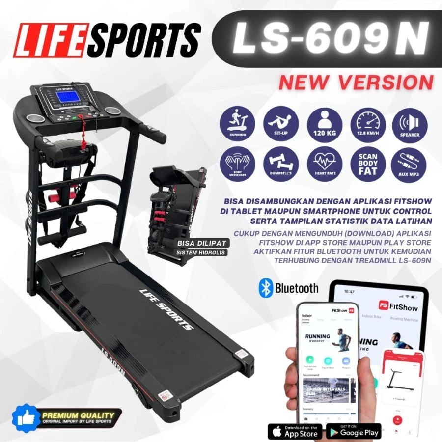treadmill elektrik lifesports ls 609